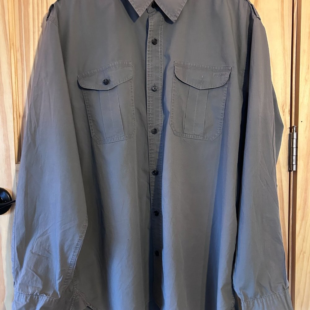 Filson Feather Cloth Shirt w/swiss tabs and epaulettes